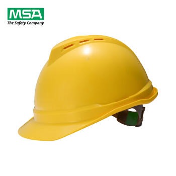 MSA/梅思安  ABS豪华型超爱戴帽衬 V型安全帽施工建筑工地劳保头盔  1顶装 企业定制