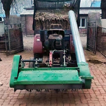单缸小四轮带动 前置小麦秸秆粉碎回收机  小型 玉米秸秆 收草机 稻草 粉碎回收机
