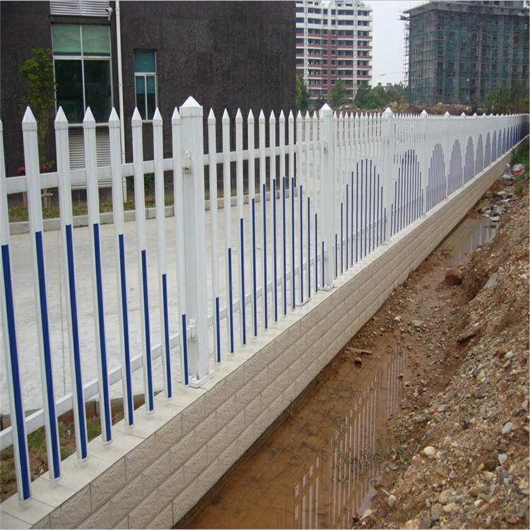 小区社区PVC塑钢护栏厂家供应工厂别墅塑钢围墙 小区社区围栏现货