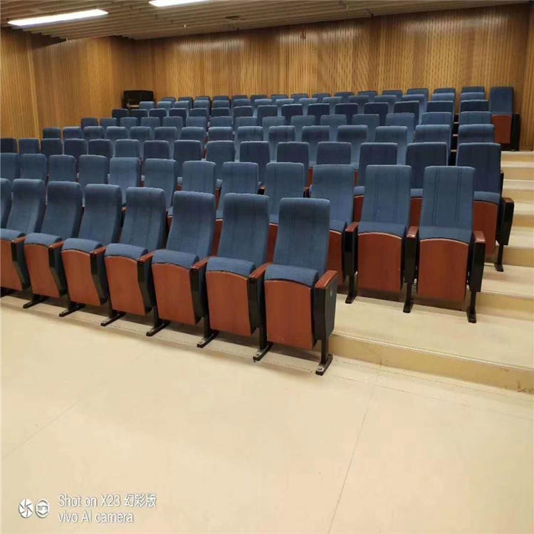 河南巨豪报告厅会议座椅五人连位带写字板 专业制造 质量可靠