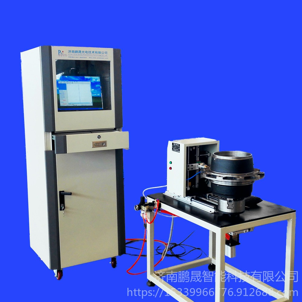 济南打标机厂家供货智能激光标记机，可用于刹车总泵产品流水号标刻的气动打标机图片