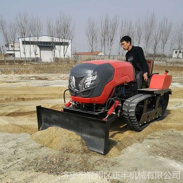 农用履带式拖拉机  正丰机械50马力旋耕机价格 新款带方向盘操作的耕地机