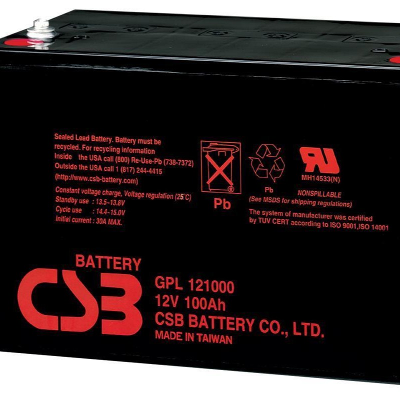 原装现货 CSB蓄电池GPL121000 希世比12V100AH ups电源 直流屏 免维护铅酸蓄电池