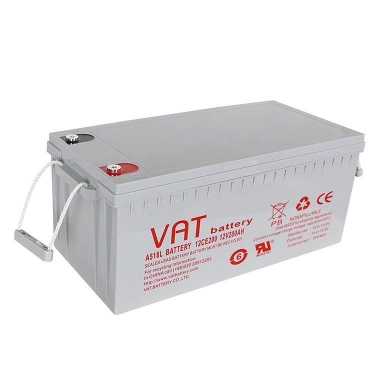 VAT蓄电池12CE200 12V200AH机房储能 UPS电源 EPS 光伏发电