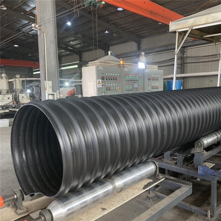 钢带波纹管 600PE排污管 聚乙烯HDPE钢带增强螺旋波纹管厂家