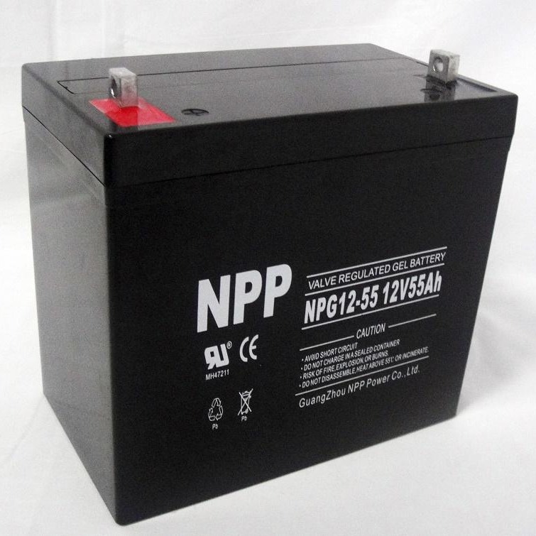 耐普12V55AH 耐普蓄电池NP12-55 铅酸免维护蓄电池 耐普蓄电池厂家 UPS专用蓄电池图片
