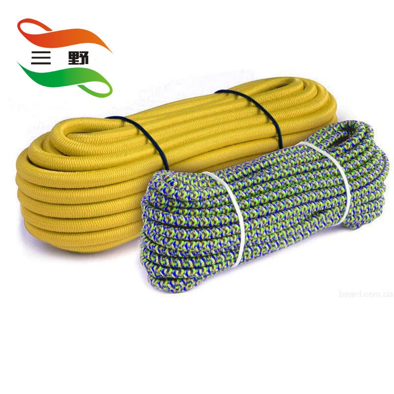 生产厂家10.5mm12mm动力绳静力绳 彩色涤纶圆绳 救援安全绳