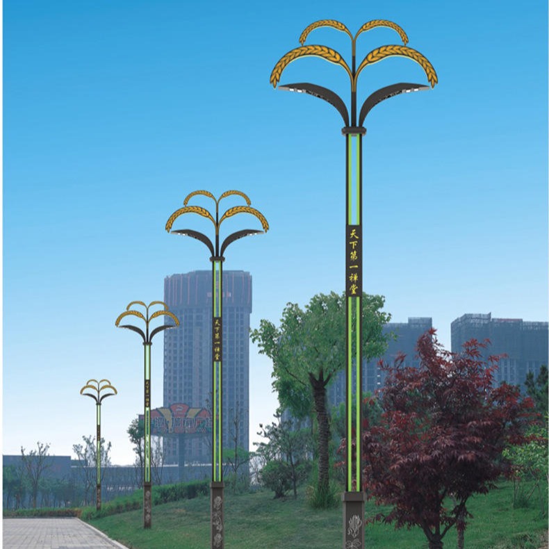 宇泉景观灯厂家  创意中华3米创意玉兰灯  户外园林庭院广场玉兰灯可定制图片