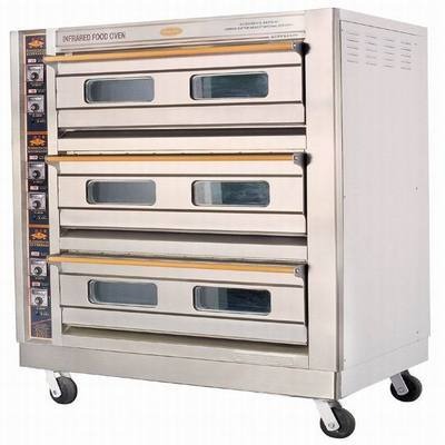 恒联三层六盘电烤箱PL-6蛋糕烘烤炉3层6盘面包披萨烤箱