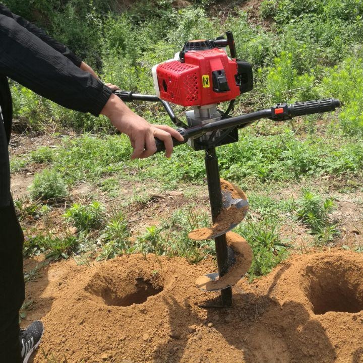 各种规格手扶式种树挖坑机 小型地钻机 轻巧地面钻土机