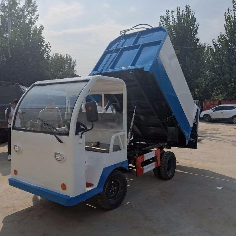 挂桶电动垃圾车  恒达 可以实地试车 四轮挂桶式电动垃圾车 电动自装卸式垃圾车