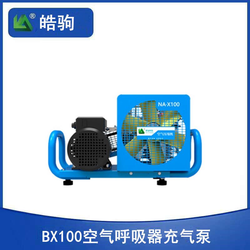 空气压缩机  上海皓驹BX100 国产100L 高压空气充气泵 便携式移动空气填充泵组