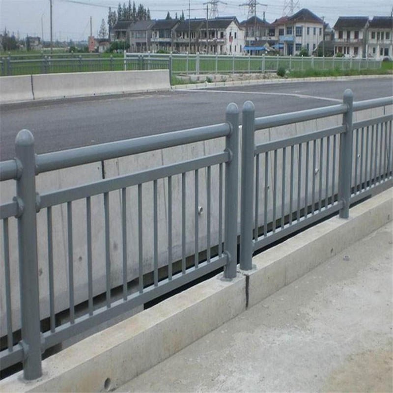 定制加工河道隔离栏杆 聚晟304桥梁 景观 道路护栏 喷塑栏杆