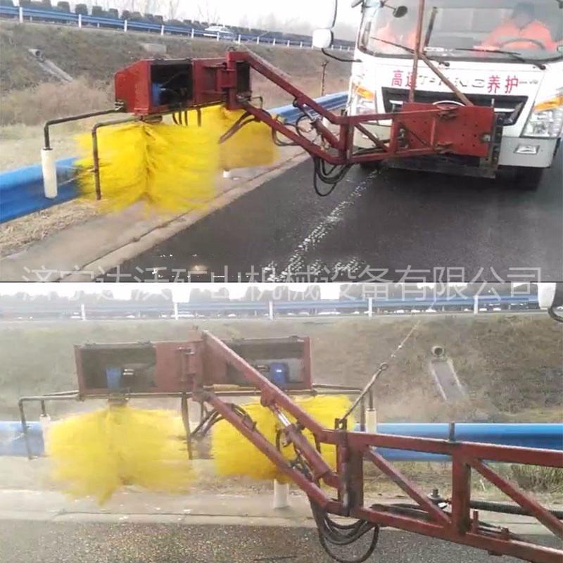 济宁达沃厂家直销生产 折叠式高速公路护栏板清理机  圆盘式智能护栏清理机  环保节能多 清理机图片