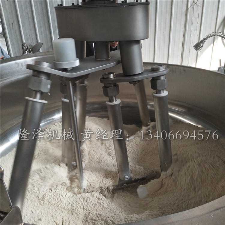 大麦炒面机器 高粘度行星搅拌炒锅 油炒面粉搅拌机 炒面的机器