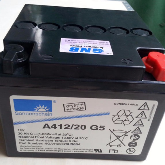 德国阳光蓄电池A412/20 德国阳光12v20ah 型号报价 原装电池 现货供应