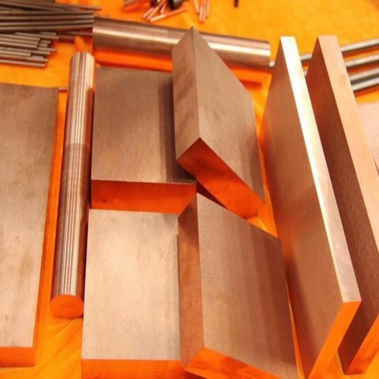 进口钨铜电极合金板 对焊电极CuW55钨铜合金板图片