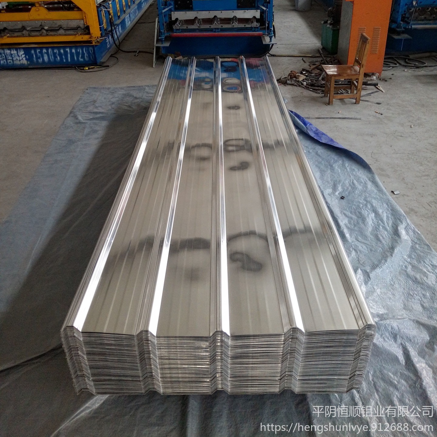 恒顺铝业+压型合金铝板+彩涂压型铝板生产+750型压型铝板+琉璃型压型铝板