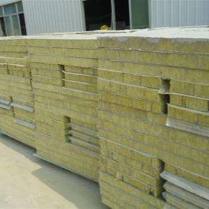 福洛斯厂家外墙岩棉复合板 憎水外墙砂浆岩棉复合板保温材料 高密度岩棉复合板