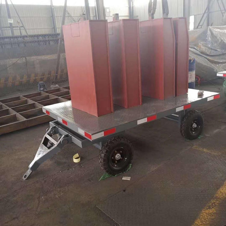 普煤码头调货平板车 叉车牵引平板车多种规格可定制 20吨平板车