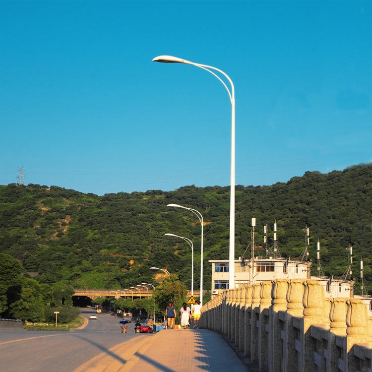 江门路灯生产厂家 7米热度锌路灯杆 7米80W路灯价格