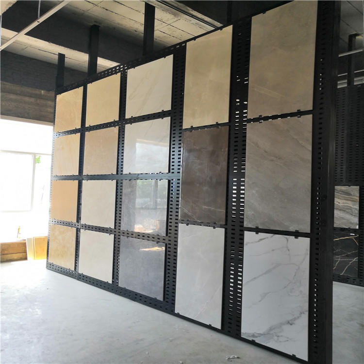 迅鹰瓷砖展示架网孔板 铁板网孔板厂 济南市瓷砖展示网孔板