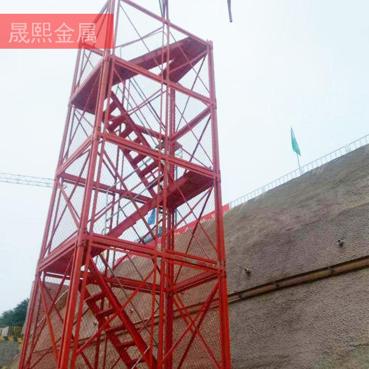 施工安全梯笼 重型安全梯笼 箱式梯笼 晟熙 可定制 封闭式安全梯笼