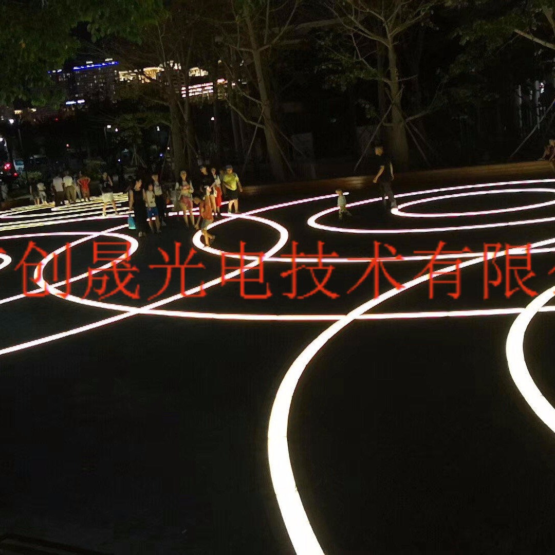 公园广场LED发光地砖灯、广场发光砖