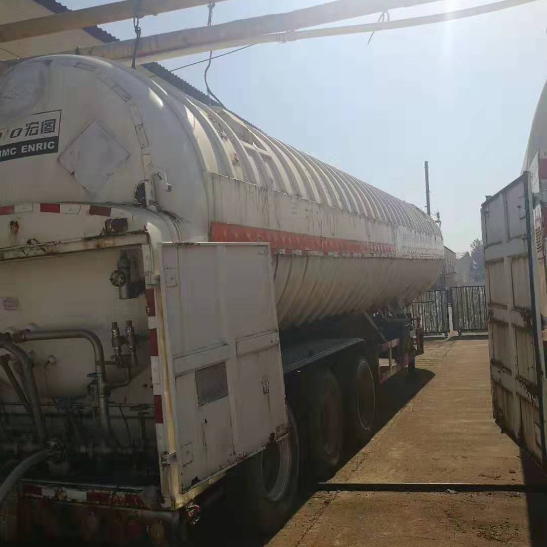 罐车LNG低温液体运输半挂车  强华 质量保障 LNG罐车厂家直销 供应各种立方LNG罐车