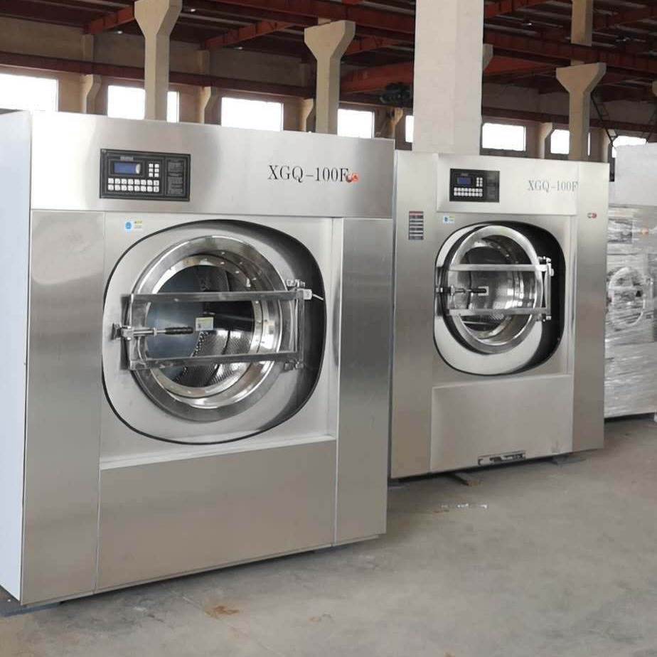 大型洗脱机 崇左烘干机 100型全自动变频水洗机 工业洗衣机 医院洗衣房设备配套图片
