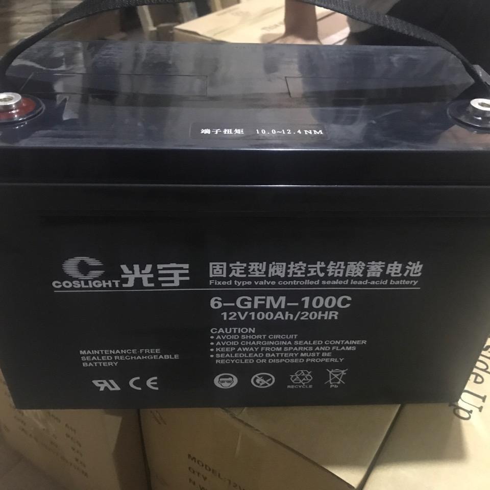 光宇蓄电池6-GFM-100 12V100AH免维护电池 UPS电源后备电池 直流屏电池 价格图片