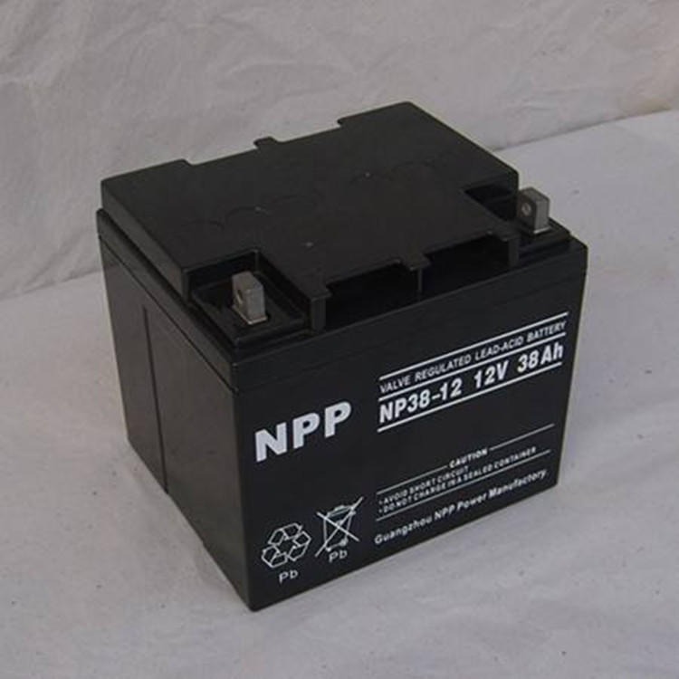 NPP耐普蓄电池NP12-38 耐普12V38AH 应急电源设备专用 阀控式蓄电池 现货供应