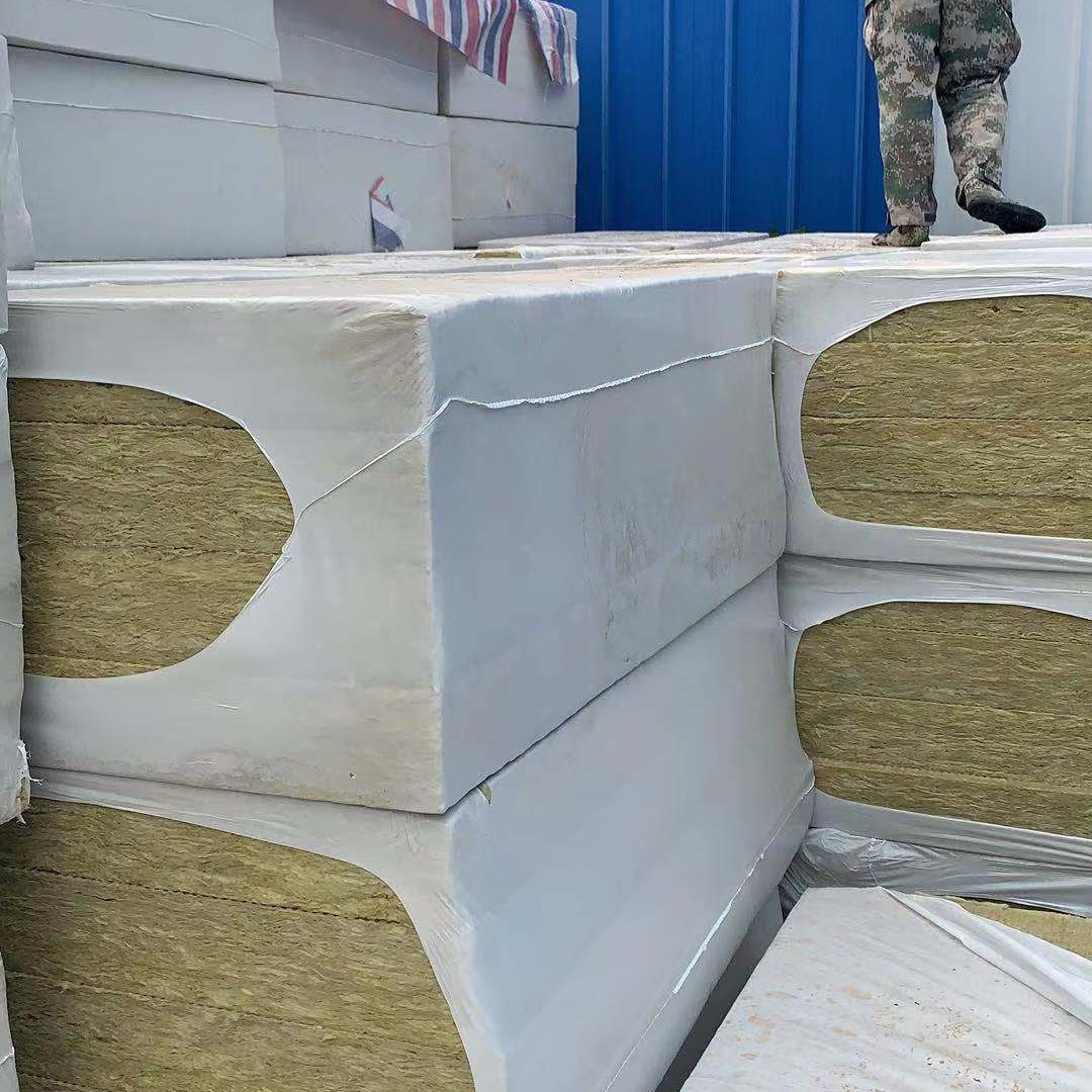 福洛斯外墙岩棉板 岩棉隔离带 150公斤国标玄武岩岩棉板价格  防火岩棉板