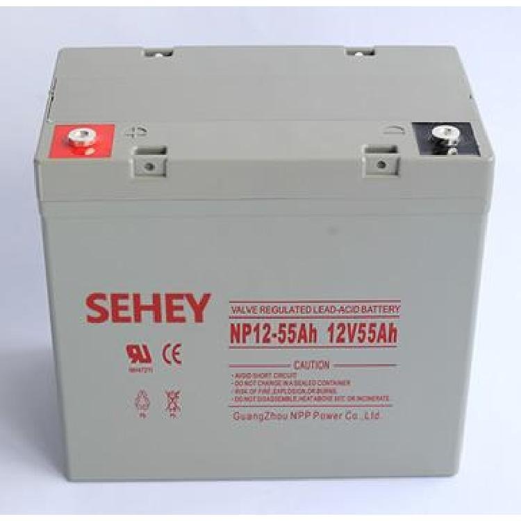 SEHEY西力蓄电池SH12-55 免维护蓄电池12V55AH 直流屏UPS通讯电源用 现货供应