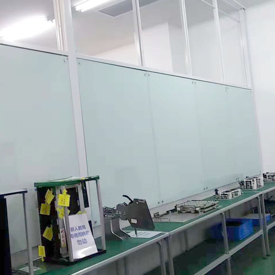 玻璃白板墙 办公室磁性玻璃白板墙 玻璃白板墙安装-优雅乐