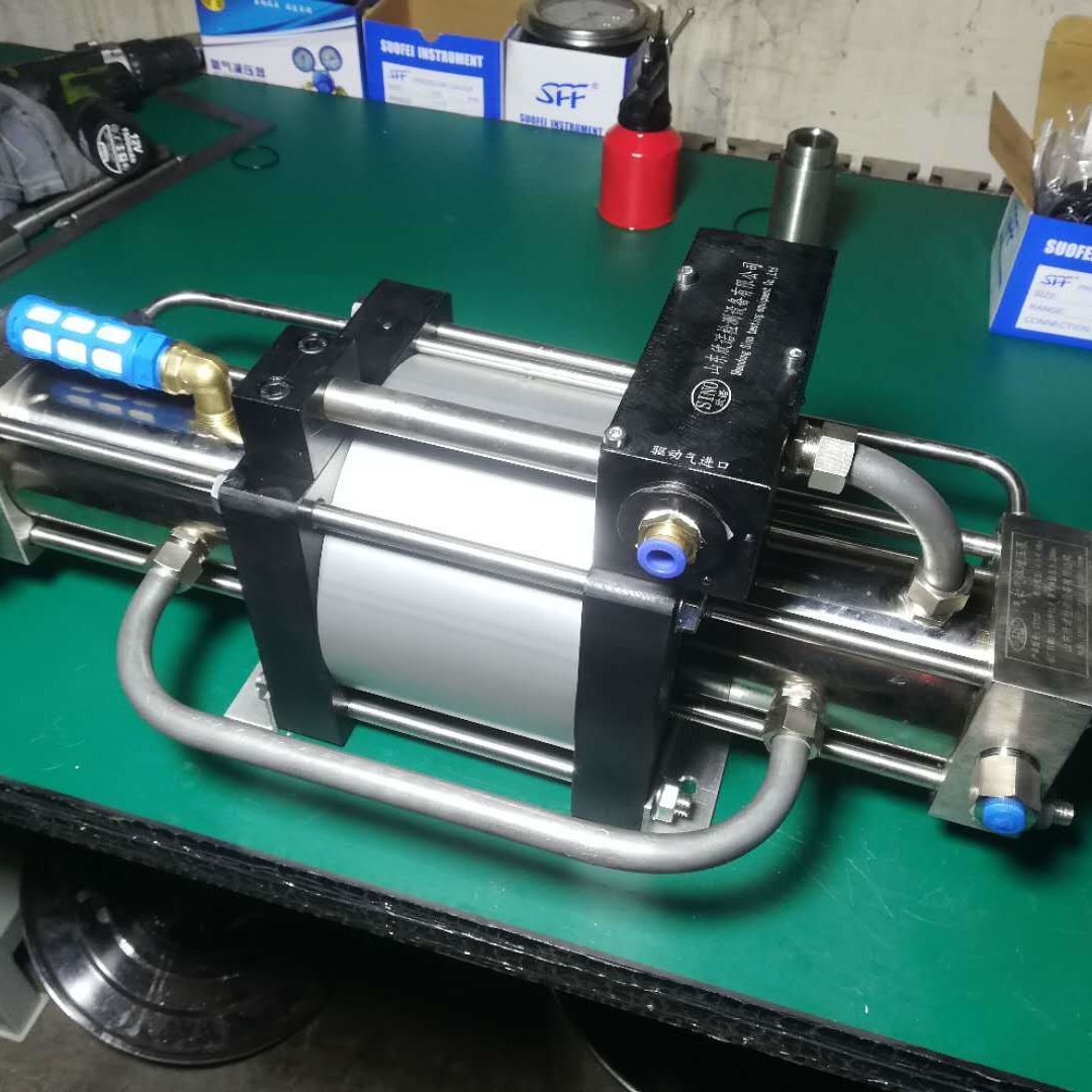 气动气体增压泵 欣诺非标流体检测设备 氮气氧气氩气空气增压器