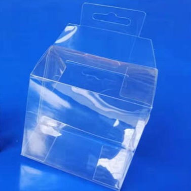 定制透明盒 穿孔挂钩开口pp盒 折叠塑料pvc长方形包装盒 供应淄博