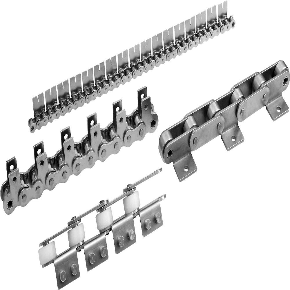 双节距链条 宁津威诺按需生产不锈钢双节距单侧单孔弯板链条 C212A 厂家直销