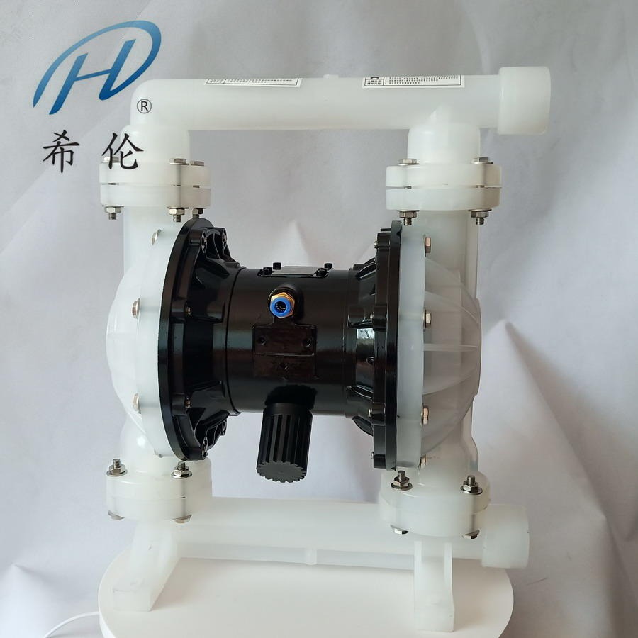 PP气动隔膜泵 工程塑料气动隔膜泵 空气隔离泵QBK-32SF46