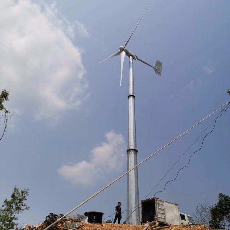 风力发电机厂家批发10千瓦风力发电机 沈阳光明小镇项目10KW120V风力发电机220V全套设备