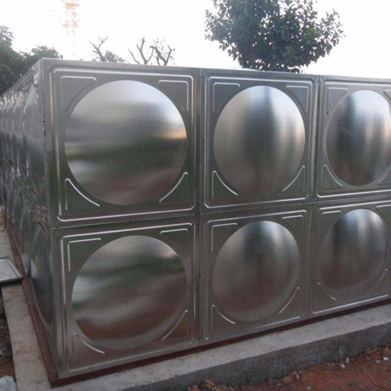 隐藏玻璃钢水箱 霈凯 圆柱不锈钢保温水箱参数