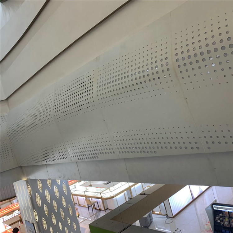 德普龙 厂家定制幕墙穿孔铝单板 山水画大小孔穿孔铝单板 大量现货