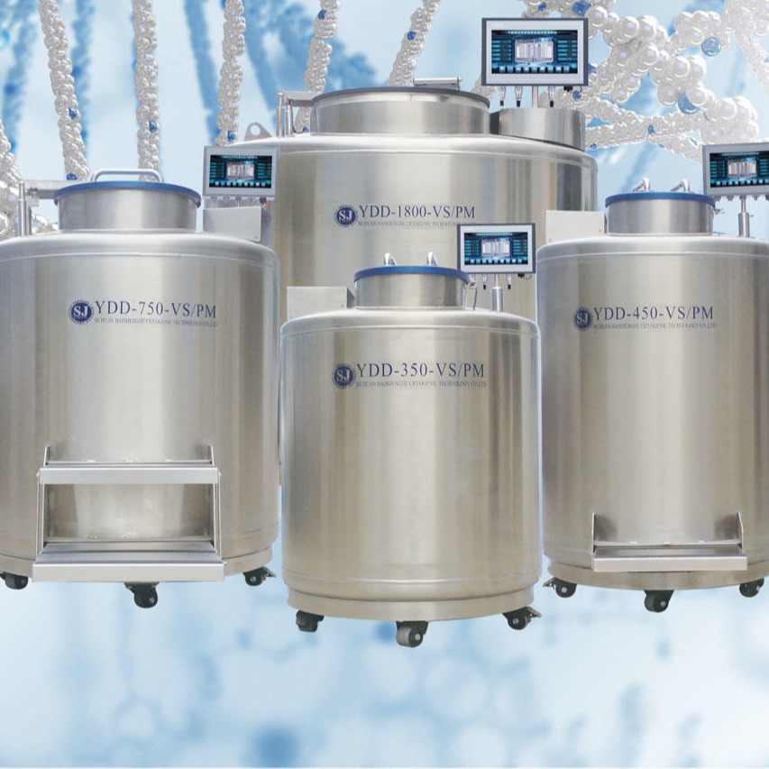 海尔海盛杰样本库储存罐 气相液氮罐350升 低温液氮储存系统 YDD-350-VS/PM