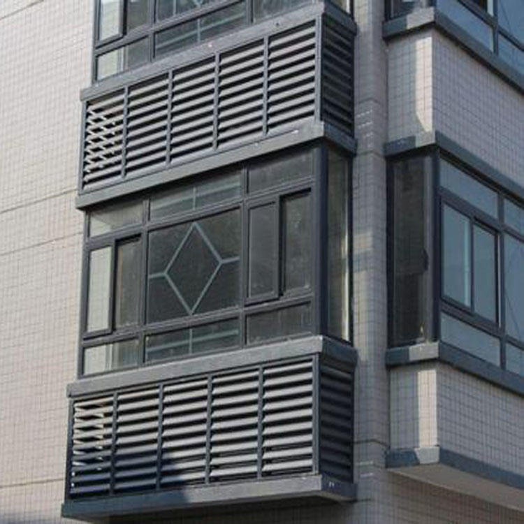制作安装 铝合金百叶窗 户外梭形百叶窗 调光隔热百叶窗 工厂价格