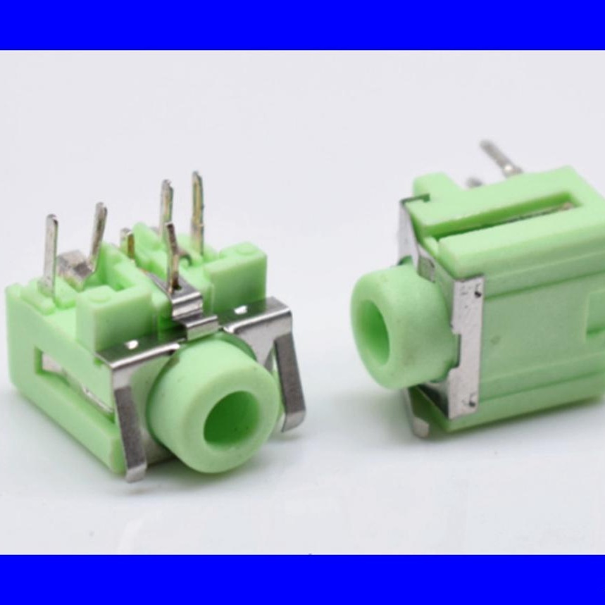 2.5-3.5音频插座 立体声耳机插座 插口 PJ-317S 环保绿色胶体