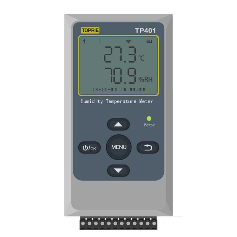【TOPRIE/拓普瑞】TP401 温湿度记录仪 RS485有线温湿度计记录仪远程监控大棚库房冷库变送器