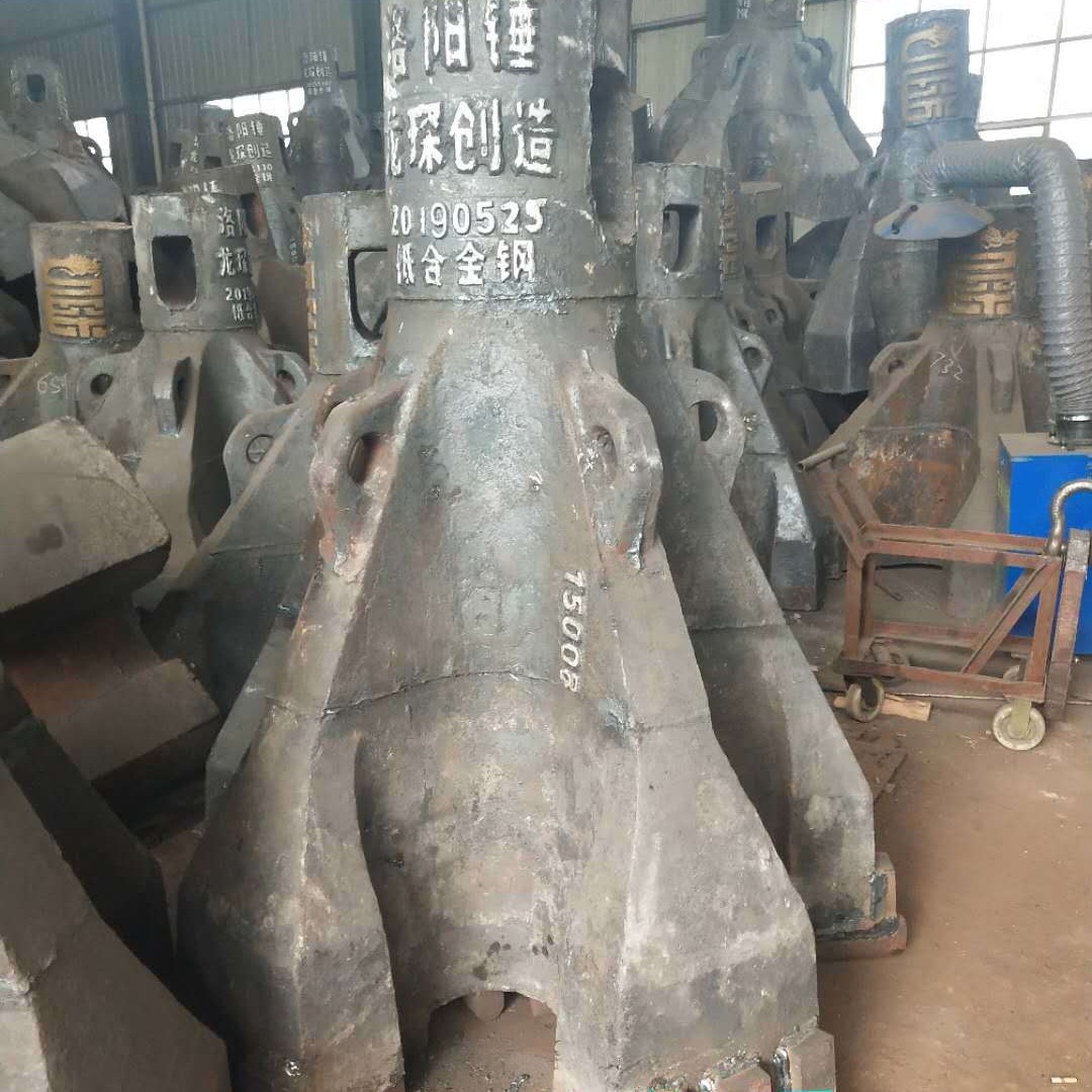 洛阳锤打桩机锤头7吨冲耐磨锤牙厂家直供售后保障2米25米钻头