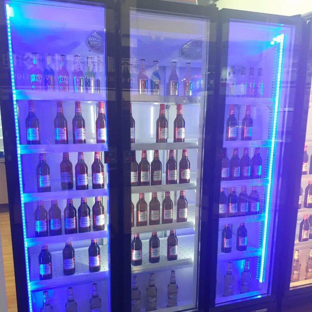 商用饮料柜 冷藏风冷四门冰柜 平头展示柜   工厂直供 未来雪冷柜 WLX-YLG115