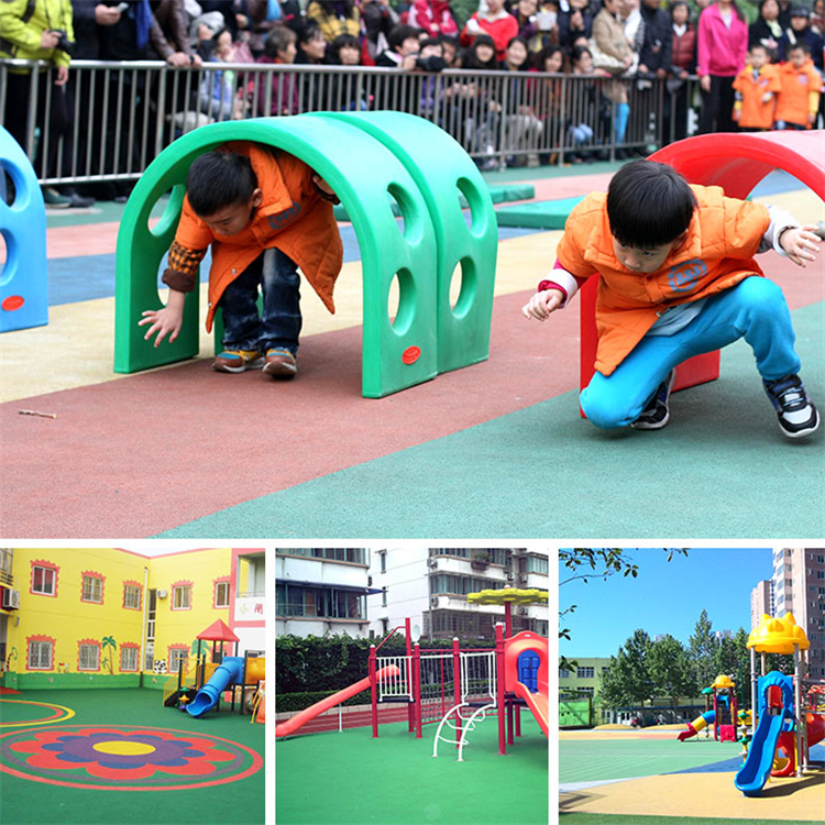 13mmepdm彩色地面 球场塑胶地面 幼儿园EPDM路面施工