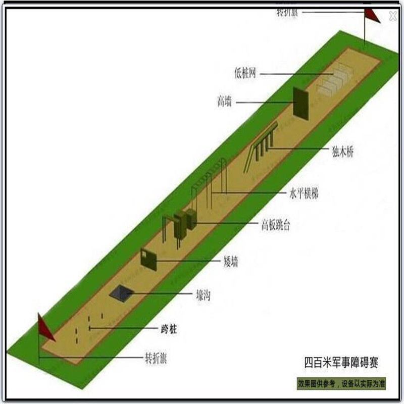 新式400米障碍器材 渡海登岛障碍器材 移动地桩网批发